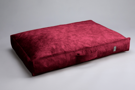 Dog cushion bed | 2-sided | RUBY RED