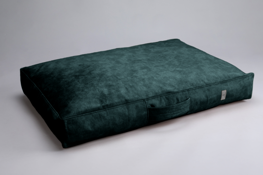 Dog cushion bed | 2-sided | EMERALD GREEN