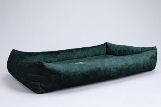 Dog bed with sides | 2-sided | EMERALD GREEN