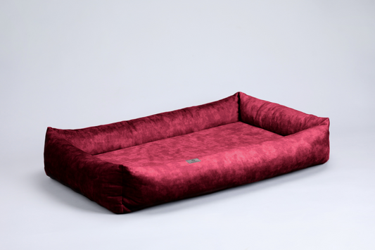 Dog bed with sides | 2-sided | RUBY RED