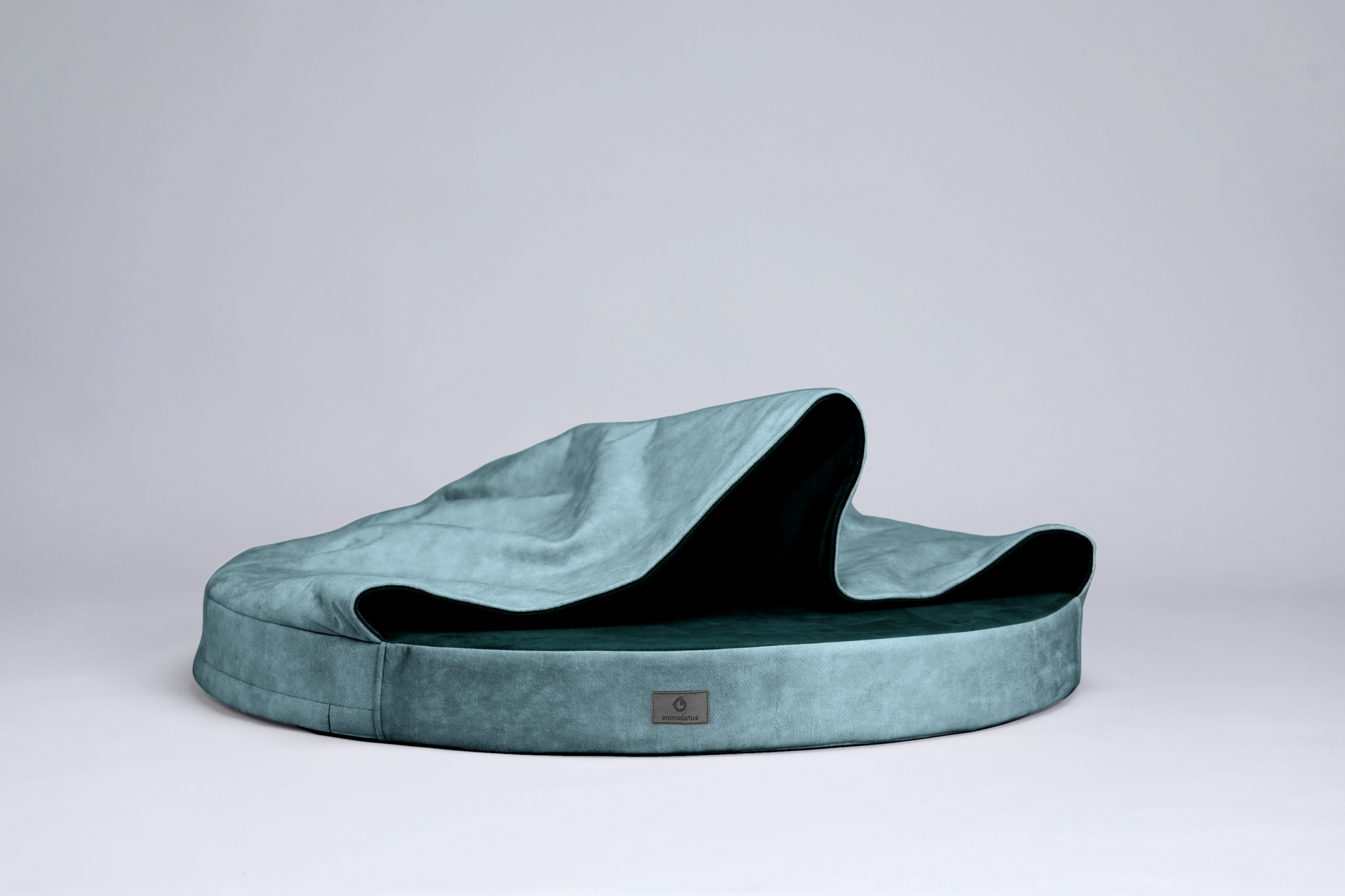 Cozy cave dog bed | DUSTY GREEN+EMERALD GREEN