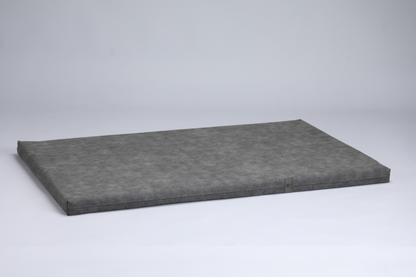 Dog crate mattress | Travel dog bed | 2-sided | Water resistant | IRON GREY