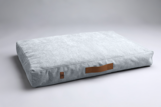 Scandinavian design dog bed | 2-sided | FOG GREY