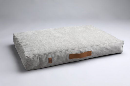 Scandinavian design dog bed | 2-sided | LIGHT BEIGE