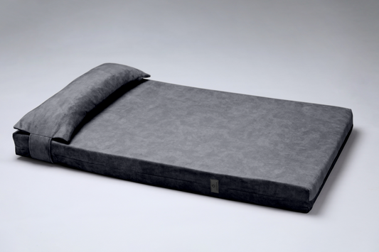 Dog's own bedroom bed | Extra comfort & support | 2-sided | GRAPHITE GREY