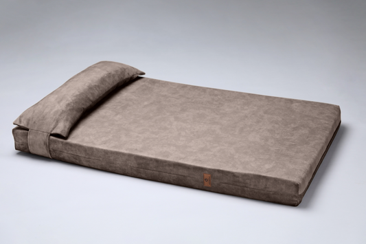 Dog's own bedroom bed | Extra comfort & support | 2-sided | TAUPE