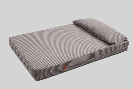 Corduroy dog bed | ComfySupport+ | 2-sided | CLOUD GREY