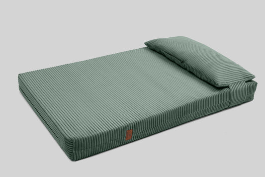 Corduroy dog bed | ComfySupport+ | 2-sided | FOREST GREEN