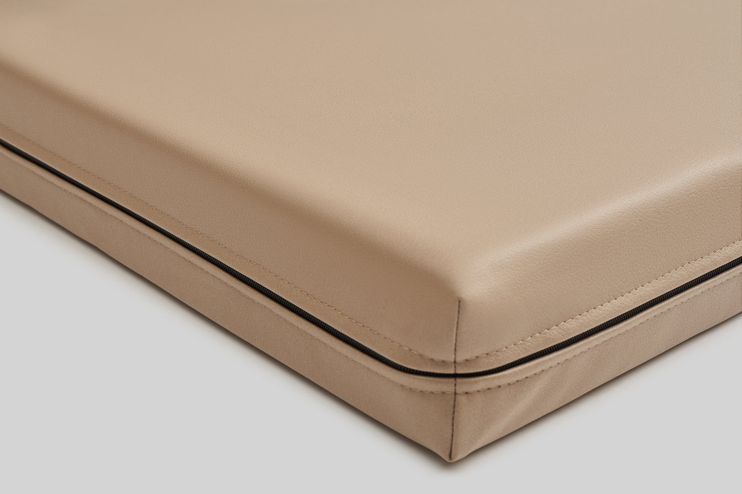 Leather-look dog bed | ComfySupport+ | 2-sided | ALMOND BEIGE