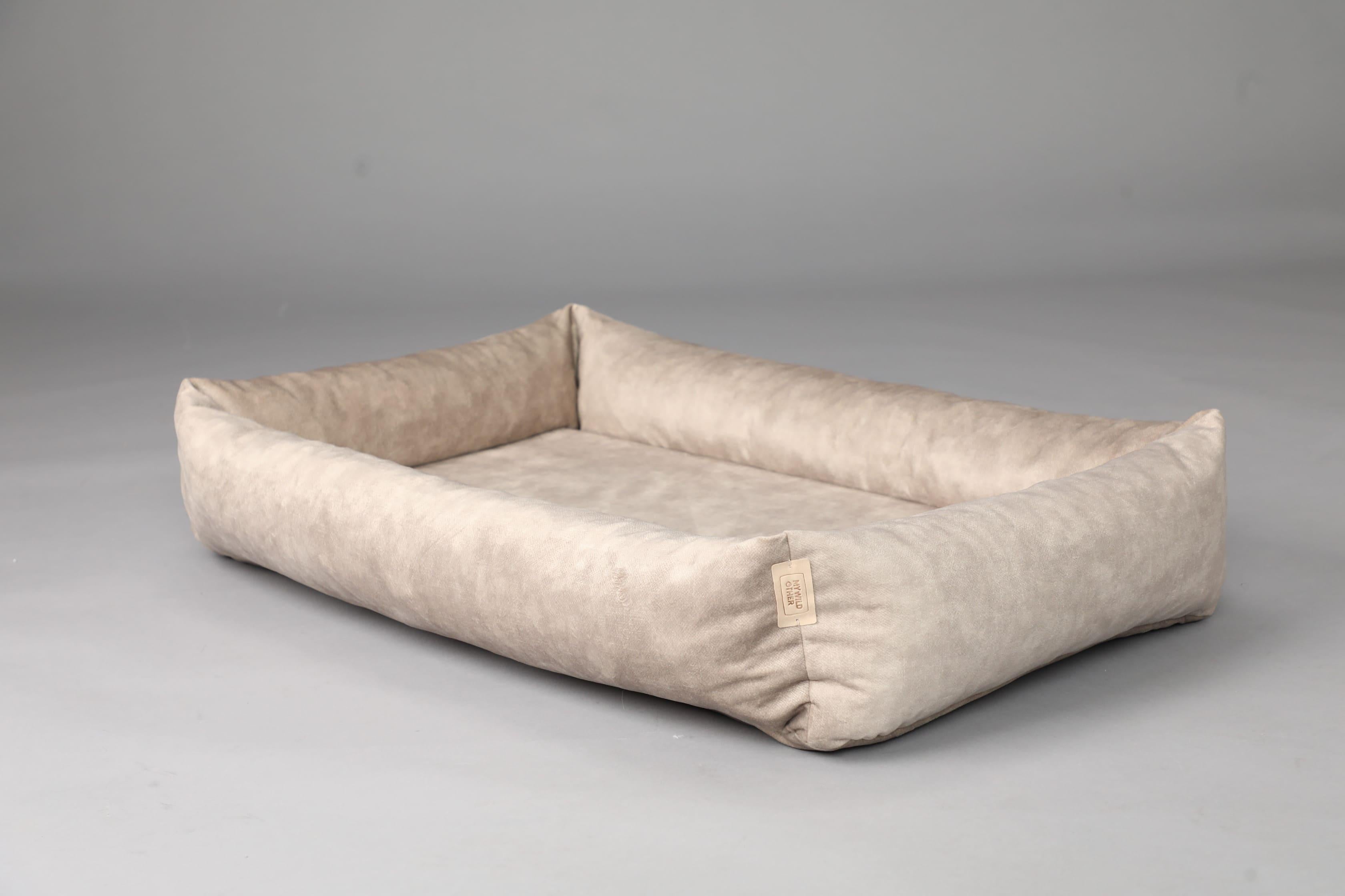 Premium dog bed with sides 2 sided BEIGE by animalistus My